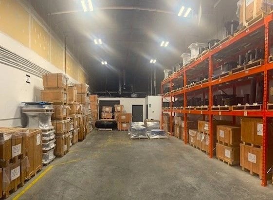 Max Industrial Supply warehouse main aisle